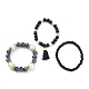 Multi-layered Stretch Bracelets Sets&nbsp;BJEW-H533-01D-3