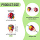 2Pcs Handmade Lampwork Bumpy Beads&nbsp;LAMP-TA0002-51B-3