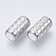 電気メッキガラスビーズ  三角形模様の列  銀  20x10mm  穴：1.2mm  約50個/袋&nbsp;EGLA-N003-05F-2