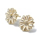Sunflower Brass Stud Earrings&nbsp;EJEW-D098-08G-1