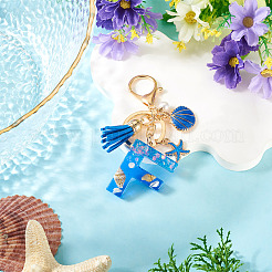 Star Resin & Shell Keychains&nbsp;KEYC-TAC00087-01F