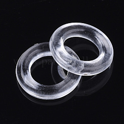 透明なアクリルコネクターリング  リング  透明  14x3mm  内径：8mm  約1790個/500g&nbsp;TACR-N009-25
