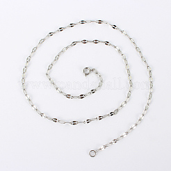 Tarnish Resistant 304 Stainless Steel Chain Necklaces&nbsp;MAK-N016-20P