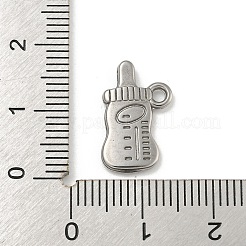 変色しない304ステンレススチールペンダント  フィーダーチャーム  ステンレス鋼色  17x11x2mm  穴：1.6mm&nbsp;STAS-N103-99P