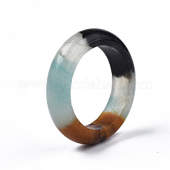 Natural & Synthetic Mixed Stone Plain Band Ring for Women&nbsp;G-N0326-99