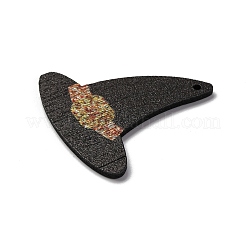 Single Face Printed Wood Pendants&nbsp;WOOD-B009-01J