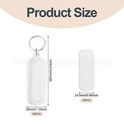 10Pcs Acrylic Keychains&nbsp;KEYC-TA0001-62B