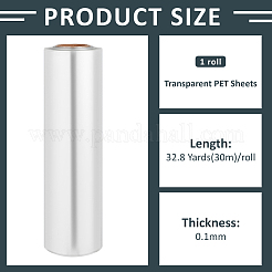 30M Transparent PET Sheet Rolls&nbsp;DIY-WH0622-655A