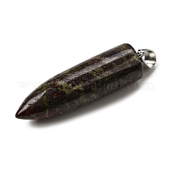 Natural Dragon Blood Pointed Pendants&nbsp;G-F820-12Q
