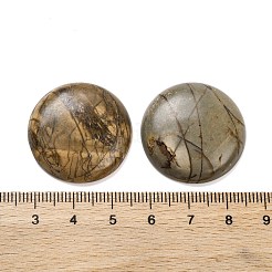 天然ピカソジャスパーカボション  フラットラウンド  27~28x6~8mm&nbsp;G-B085-02A-09
