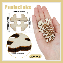 1-Hole Wood Buttons&nbsp;BUTT-WH0057-021B