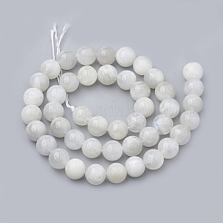Natural Rainbow Moonstone Beads Strands&nbsp;G-S333-6mm-002