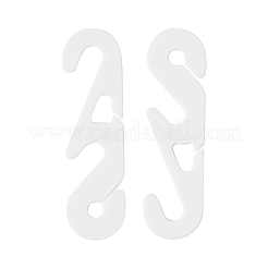 調整可能なプラスチック製のマウスカバーフック耳コード  ホワイト  53x15mm&nbsp;AJEW-TA0017-04