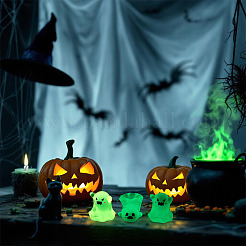 30Pcs Halloween Luminous Transparent Resin Display Decoration&nbsp;DJEW-TA0001-36