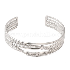 304 Stainless Steel Multi-strand Cuff Bangles for Women&nbsp;SA-CBA82C8-06P