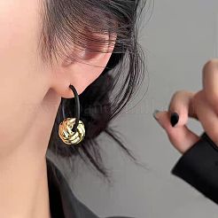 knot Alloy Hoop Earrings&nbsp;FS-WGC5F98-01