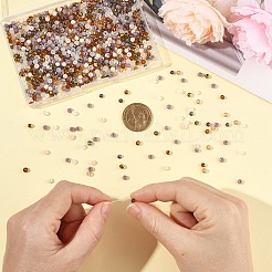 1000Pcs 10 Colors Electroplate Transparent Glass Beads&nbsp;EGLA-YW0005-72B