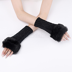 Polyacrylonitrile Fiber Yarn Knitting Fingerless Gloves&nbsp;COHT-PW0001-15C