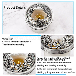 Zinc Alloy Candle Lids&nbsp;AJEW-PH0002-29-RS