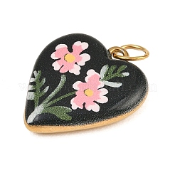 Painted Brass Pendants&nbsp;KK-CBAA339-01