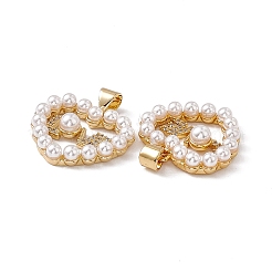 Brass Micro Pave Cubic Zirconia Pendants&nbsp;KK-B061-06G