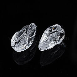 透明なアクリルビーズ  ティアドロップ  透明  20.5x12x11.5mm  穴：1.8mm&nbsp;X-TACR-N009-32