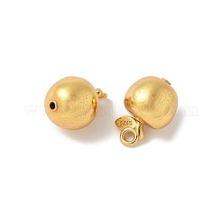 Matte Gold Color 925 Sterling Silver Pendants&nbsp;STER-R014-15G
