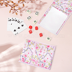 Printed Plastic Chinoiserie Mahjong Card Protector Cover&nbsp;AJEW-WH0709-445A