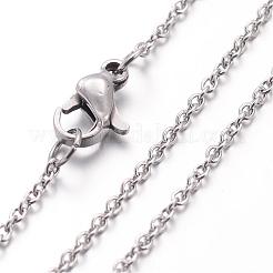 Non-Tarnish 304 Stainless Steel Necklace&nbsp;MAK-K004-18P