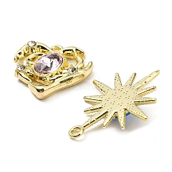 Alloy Rhinestone Pendants&nbsp;ALRI-XCP0001-15