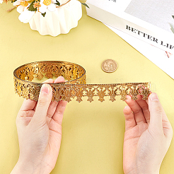 Crown Brass Ribbon for Lamp Cover Decoration&nbsp;AJEW-WH0348-381A