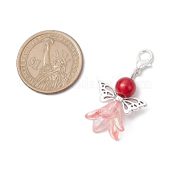 Angel Acrylic & Glass Pearl Pendant Decorations&nbsp;X2-HJEW-JM02364-02