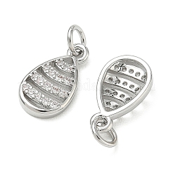 SHEGRACE Brass Micro Pave Cubic Zirconia Pendants&nbsp;XGRQ3D977-515P