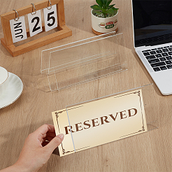 Plastic Name Plate Display Stand&nbsp;AJEW-WH0348-865A