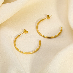 Classic 304 Stainless Steel C-shaped Stud Earrings&nbsp;OR5180
