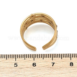 304 Stainless Steel Cuff Open Rings&nbsp;RJEW-S629-10G-A