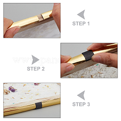 Ahademaker 200 個 2 色 u 形 pvc プラスチック バックル エッジ バンディング用  ワード愛  ミックスカラー  1.5x1.5x0.06cm  100個/カラー&nbsp;FIND-GA0002-12