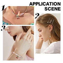 60本合金エナメルペンダント  チェリー  ライトゴールド  レッド  18x13x2mm  穴：2mm&nbsp;ENAM-SC0003-86