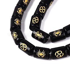 12 Constellations Opaque Glass Beads Strands&nbsp;GL-N003-01A-B11