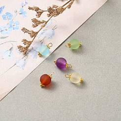 Transparent Frosted Glass Pendants&nbsp;PALLOY-JF00518