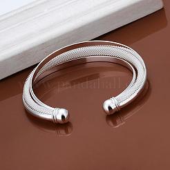 Trendy Brass Cuff Bangles For Women&nbsp;BJEW-BB12228