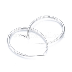 Tarnish Resistant 201 Stainless Steel Teardrop Hoop Earrings for Women&nbsp;EJEW-N052-03A-01