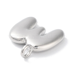 Rack Plating Brass Balloon Letter Pendants&nbsp;KK-C050-01P-M