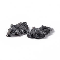 天然ラルビカイトペンダント  葉のチャーム  41.5x25~26x5mm  穴：0.8mm&nbsp;G-I336-01-16