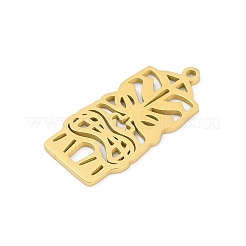 304 Stainless Steel Pendants&nbsp;STAS-U041-03B-G