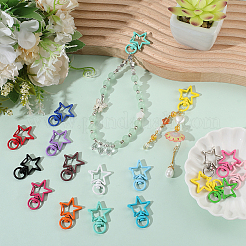 32Pcs 16 Colors Star Alloy Swivel Clasps&nbsp;FIND-SC0016-27