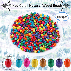 Natural Wood Beads&nbsp;WOOD-GF0002-14A