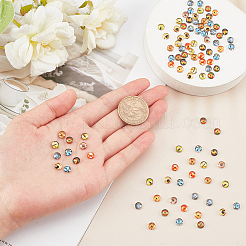 Flat Round Glass Cabochons&nbsp;GLAA-WH0032-03