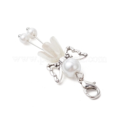 7Pcs 7 Styles Pearlized Glass Pearl Pendant Decorations&nbsp;GL-CJC078
