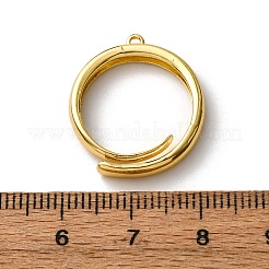 Brass Loop Ring Base&nbsp;KK-NH0007-13G